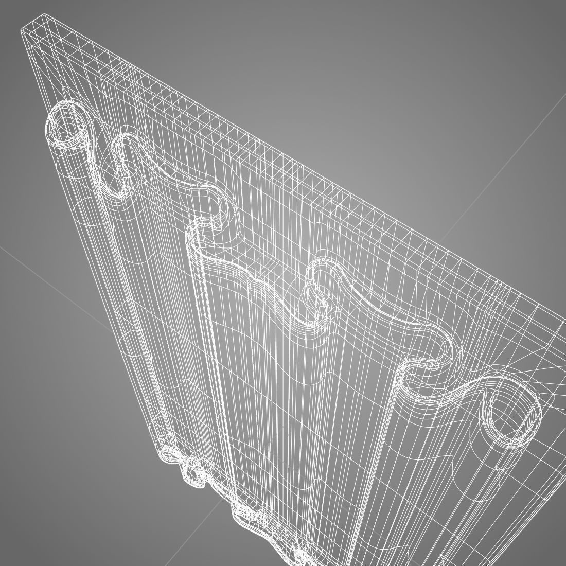 Linenfold panel - 3D printing 3D print model_14