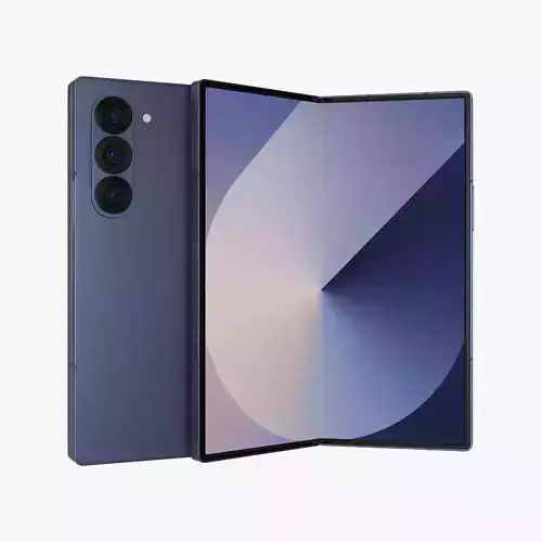 Samsung Galaxy Z Fold 6 Navy 3D model