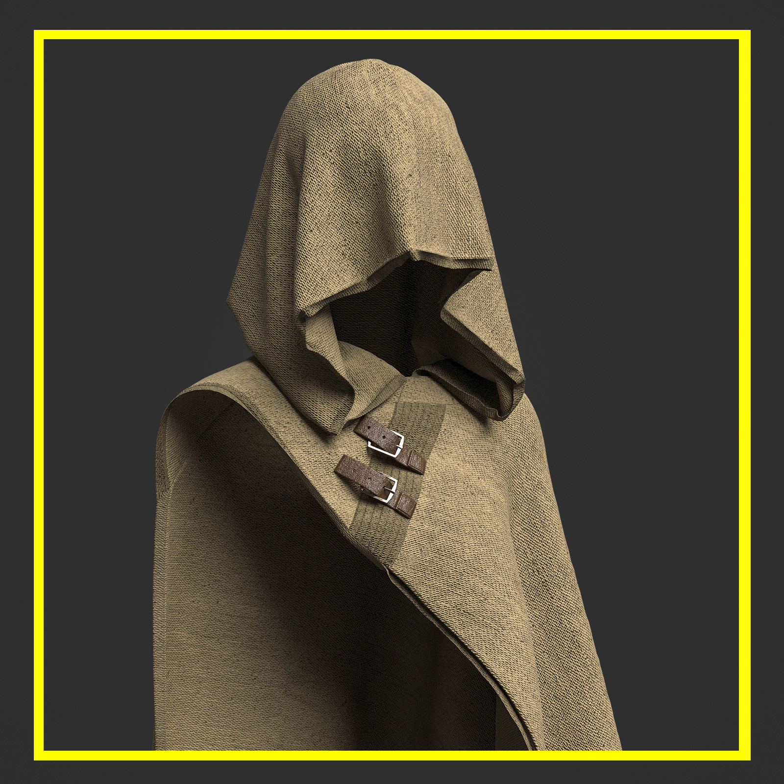 12 Medieval Cloak Pack 3D model_4