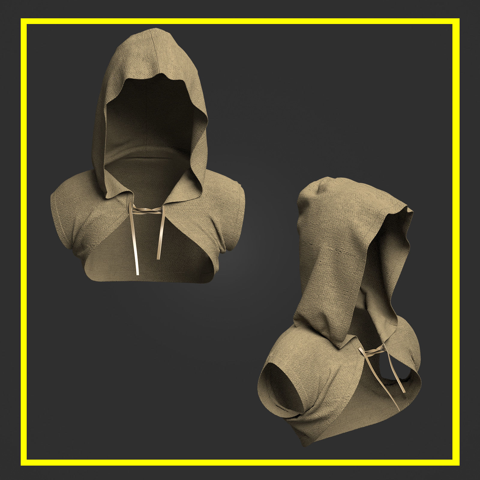 12 Medieval Cloak Pack 3D model_11