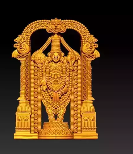 THIRUPATHI BALAJI PENDENT NEW SOUTH MODELING  3D print model