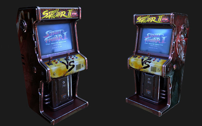 Cyber punk arcade machine 3D model