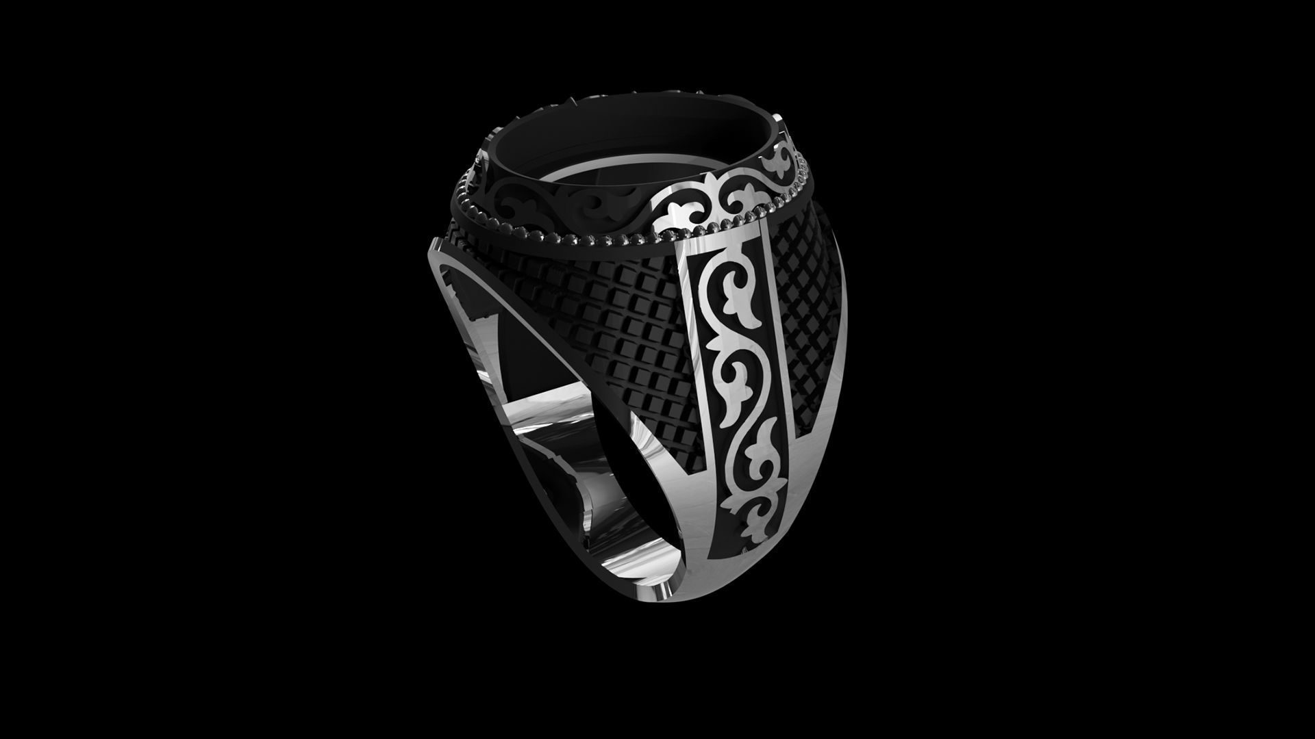 Fashion Ring 3D print model_5