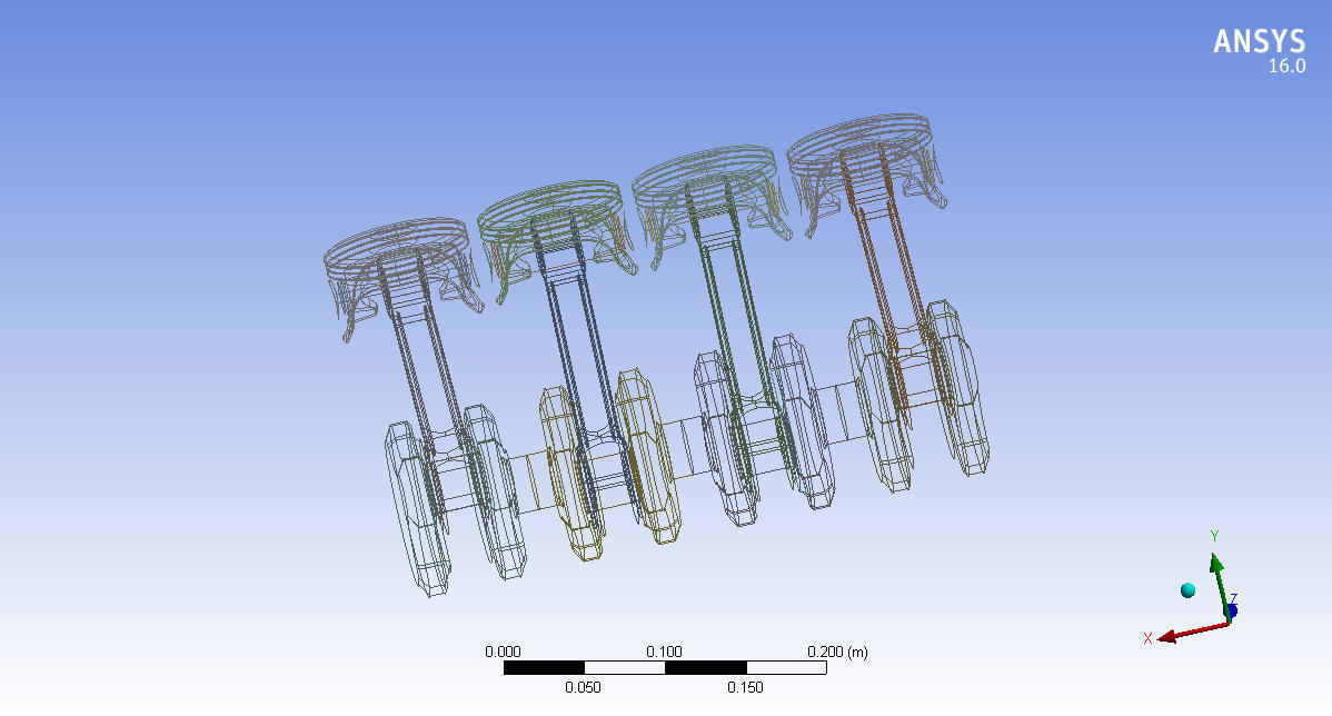 Piston and connecting rod 3d CAD model in engineering 3D model_2
