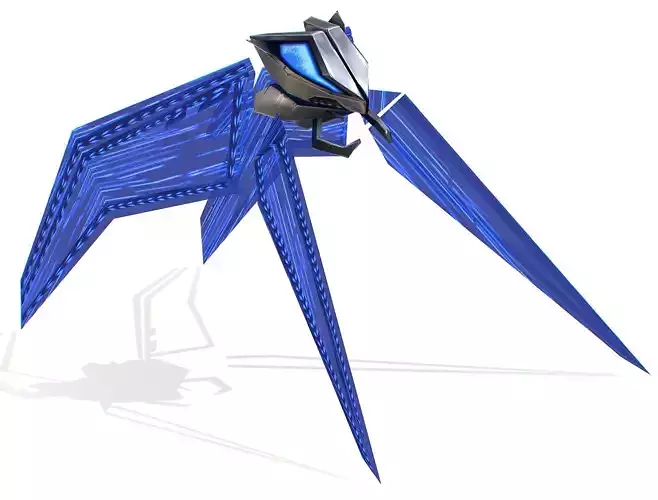 SkyFi Low Poly Flying Military Spy Drone Low-poly 3D model