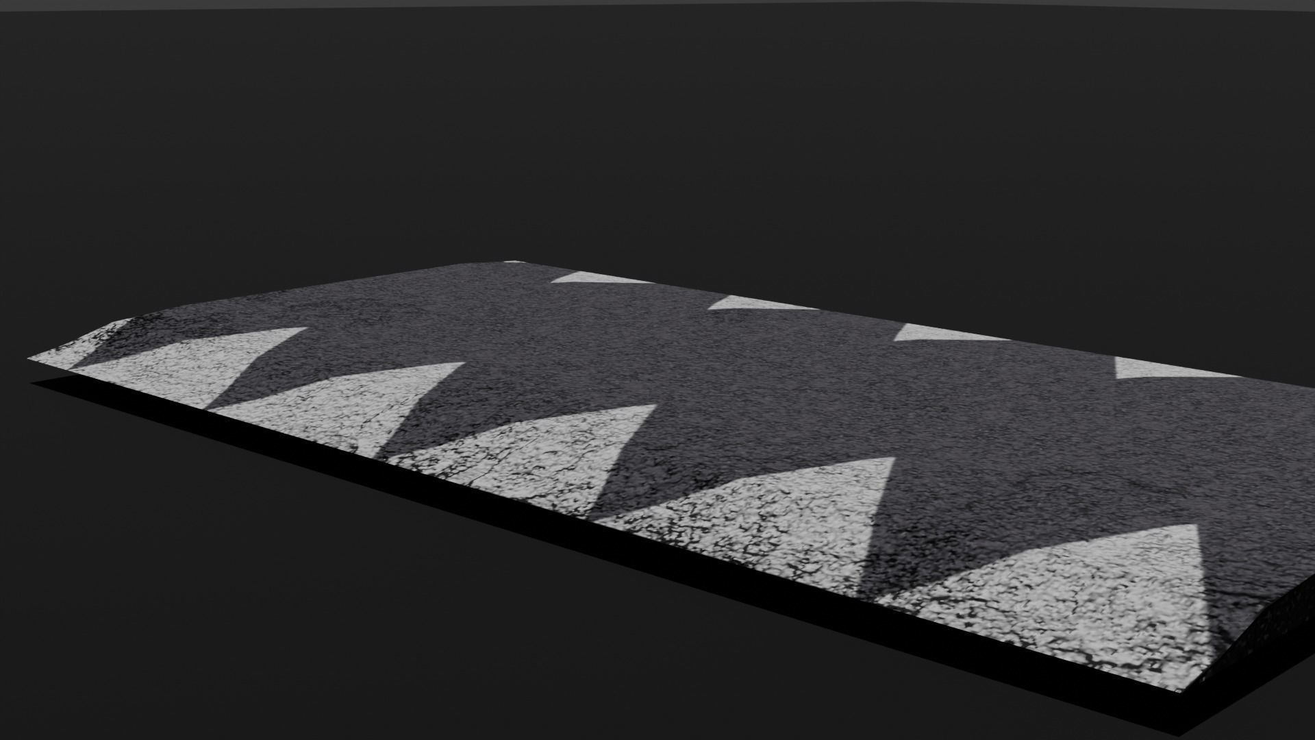 Road Pack Low-poly 3D model_3