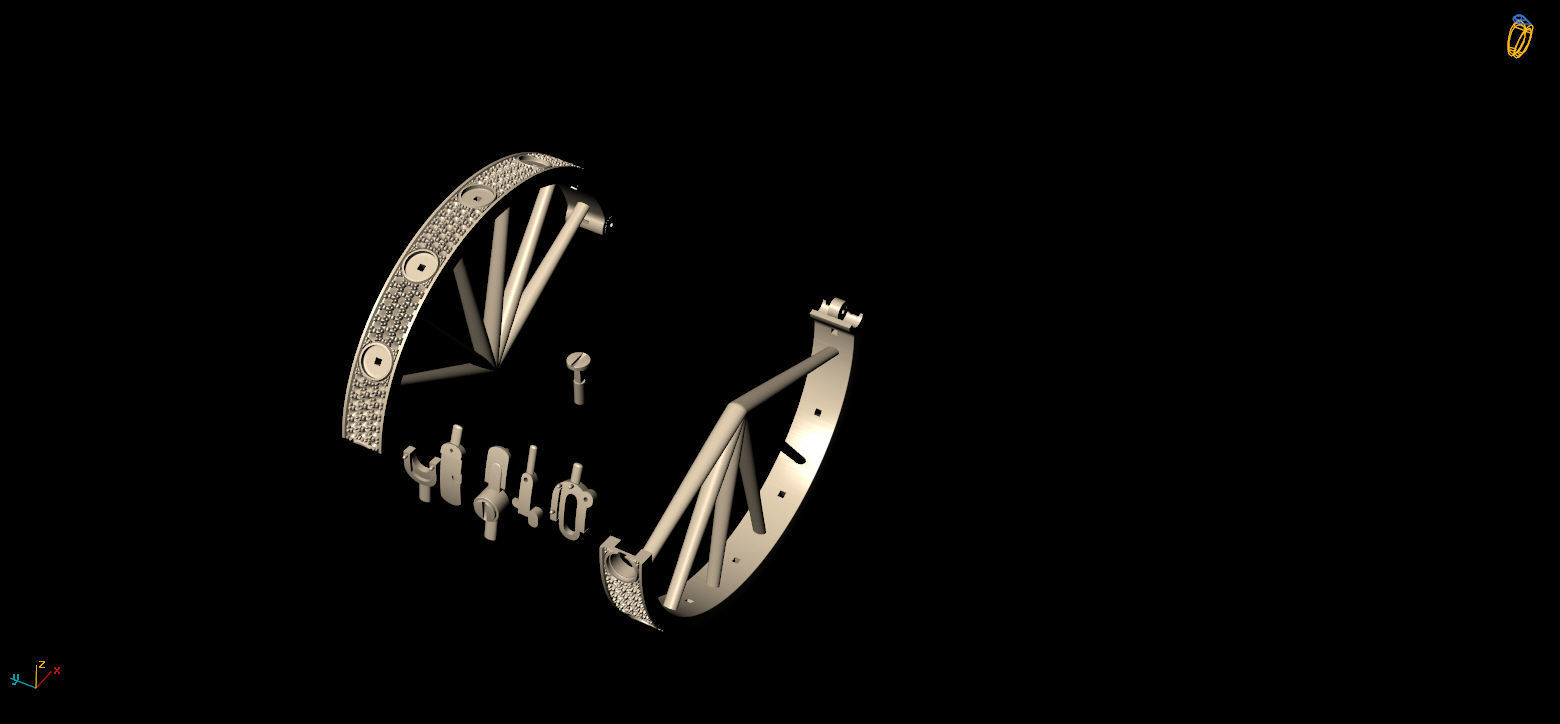 bracelet 3 replica 3D print model_4