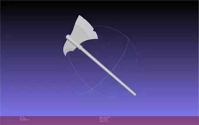 Dungeon Meshi Senshi Axe 3D print model