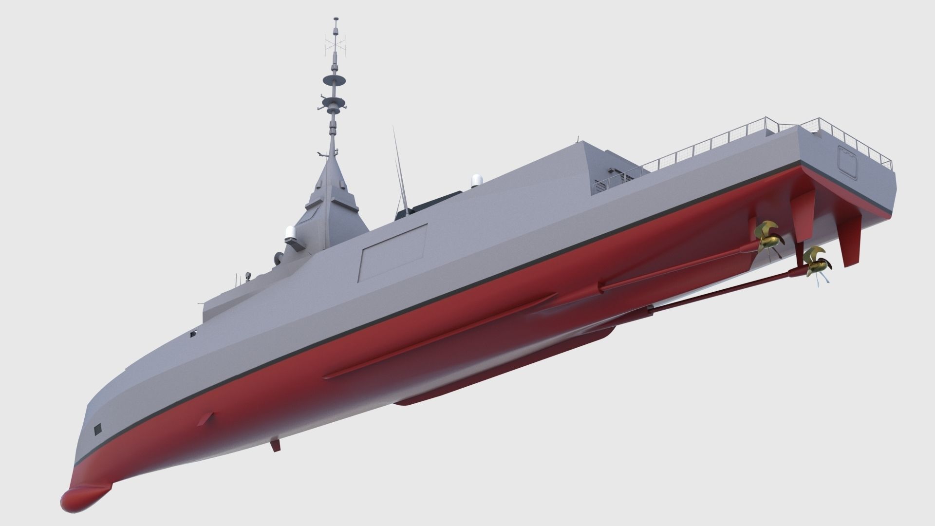 FTI Belharra Frigate Low-poly 3D model_2