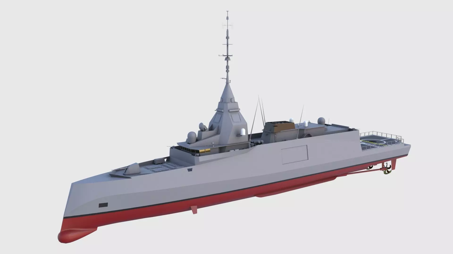 FTI Belharra Frigate Low-poly 3D model_0