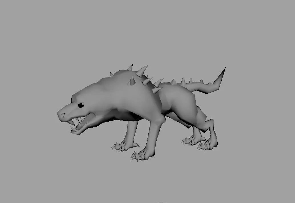 WolfLowpoly Free 3D model