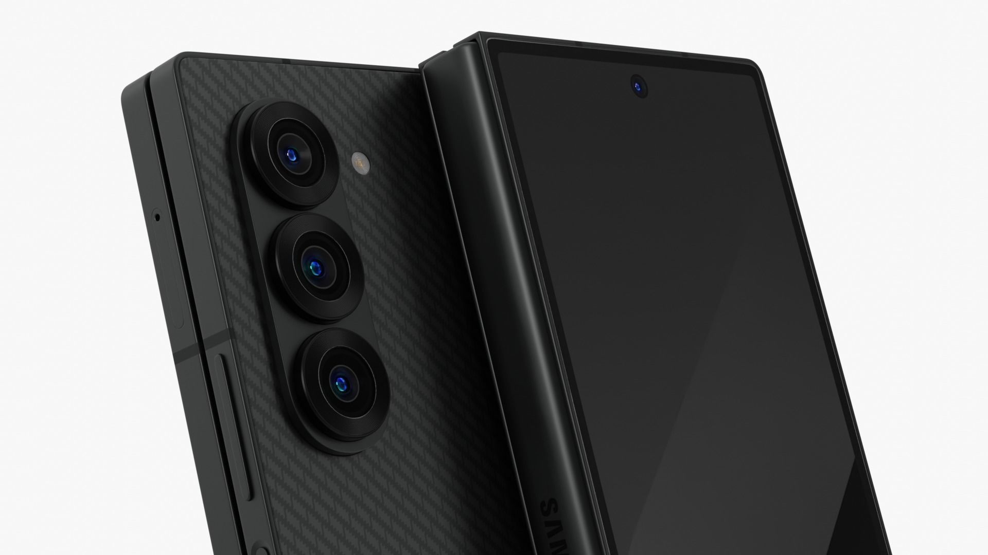 Samsung Galaxy Z Fold 6 Crafted Black 3D model_4