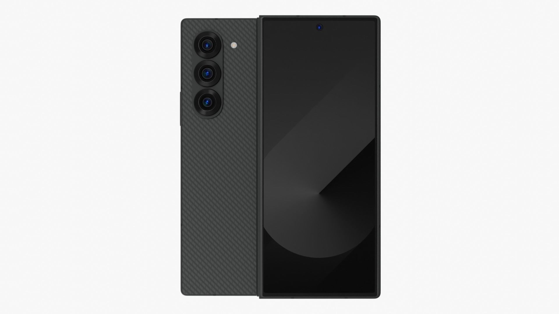 Samsung Galaxy Z Fold 6 Crafted Black 3D model_2