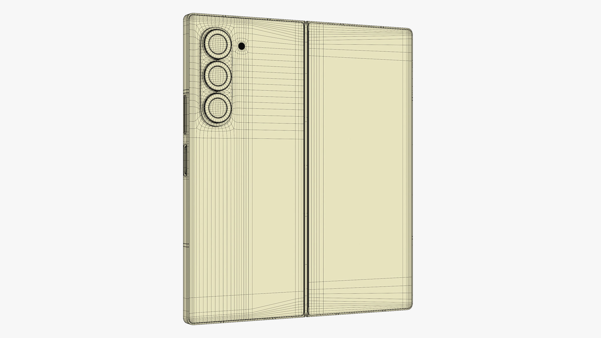 Samsung Galaxy Z Fold 6 Crafted Black 3D model_24