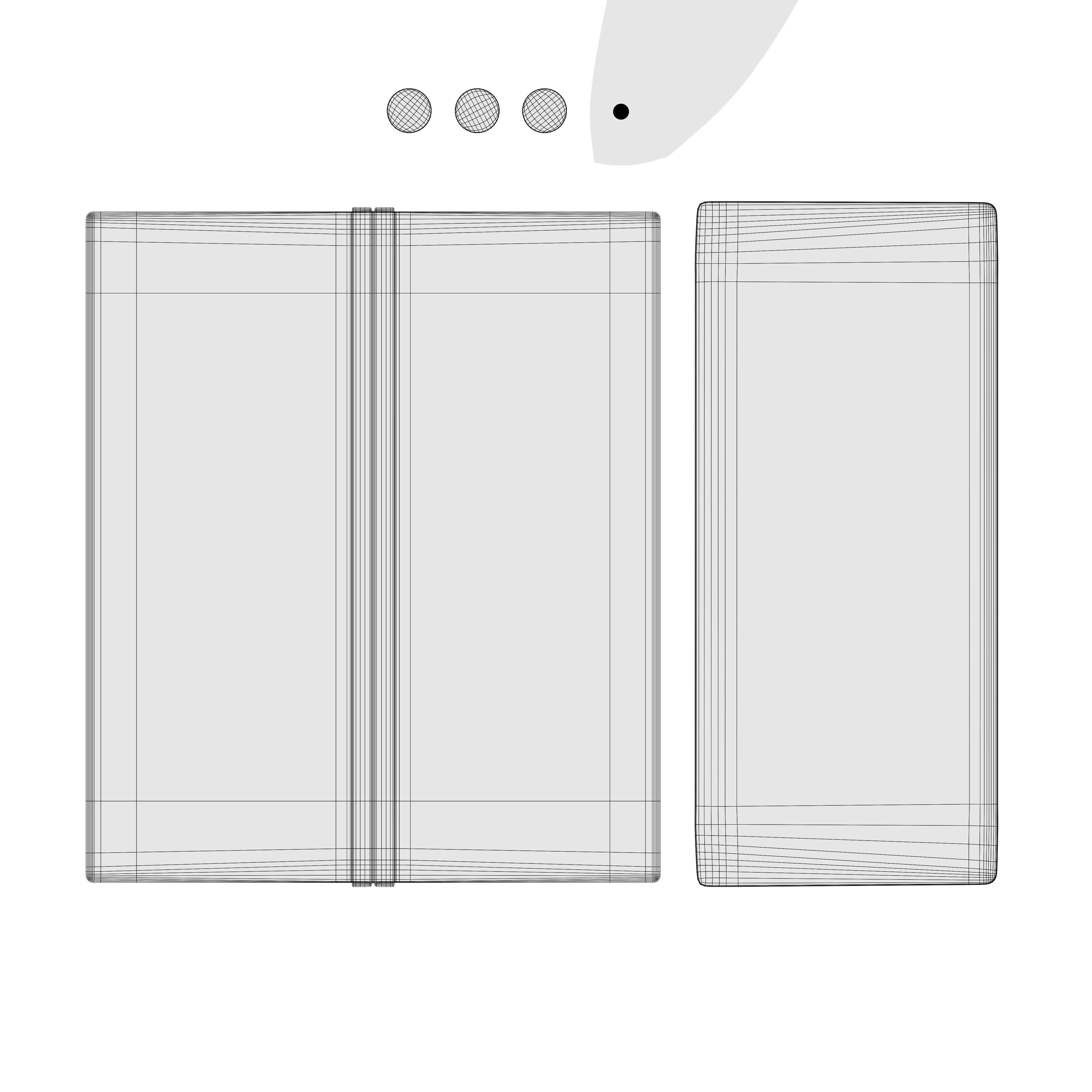 Samsung Galaxy Z Fold 6 Crafted Black 3D model_14