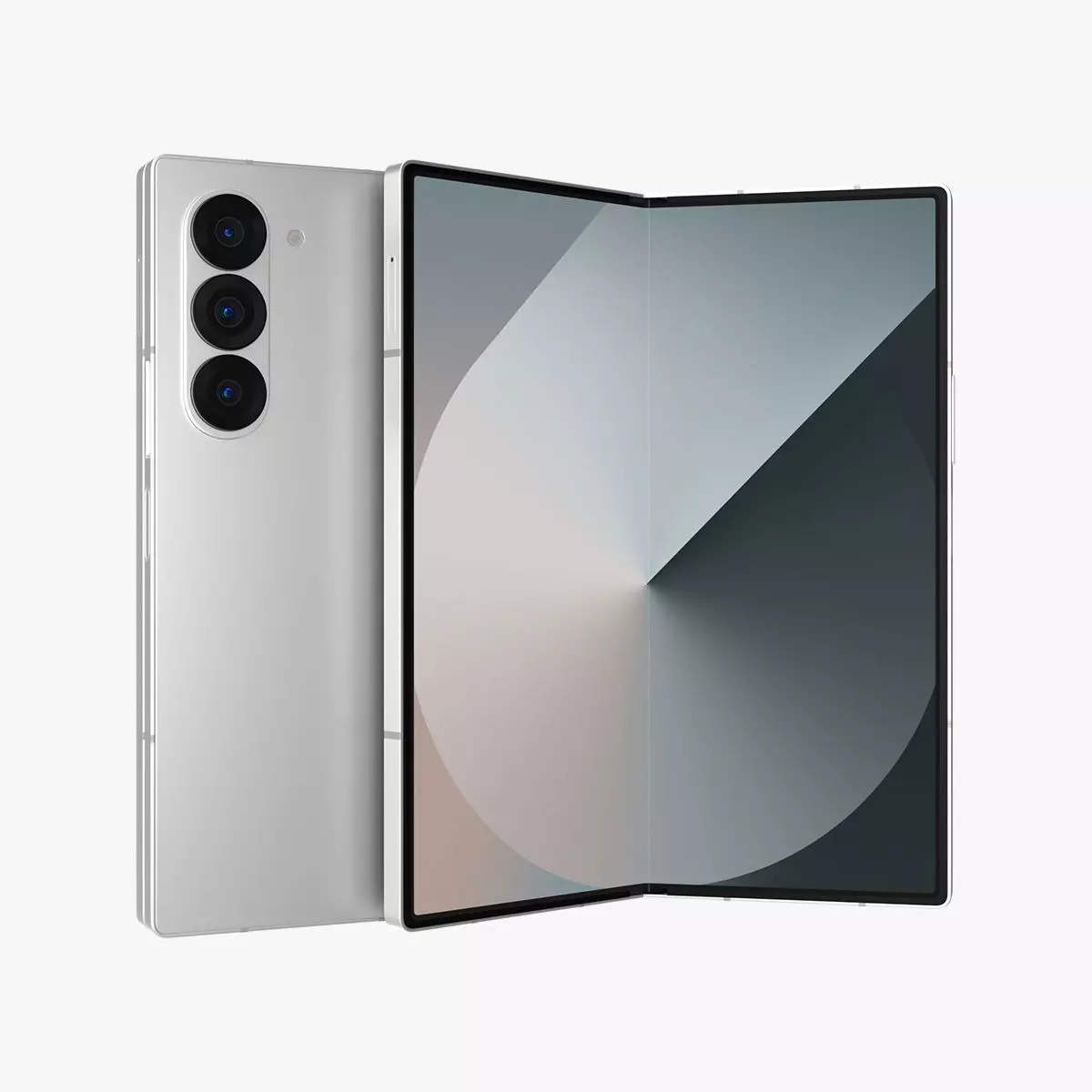 Samsung Galaxy Z Fold 6 White 3D model