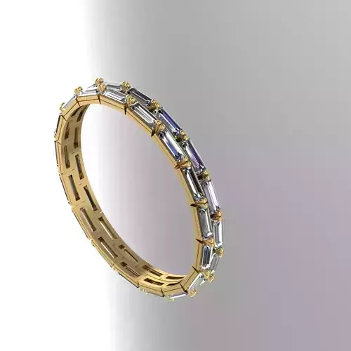 A thin and elegant 2 ring  set 3d 3D print model