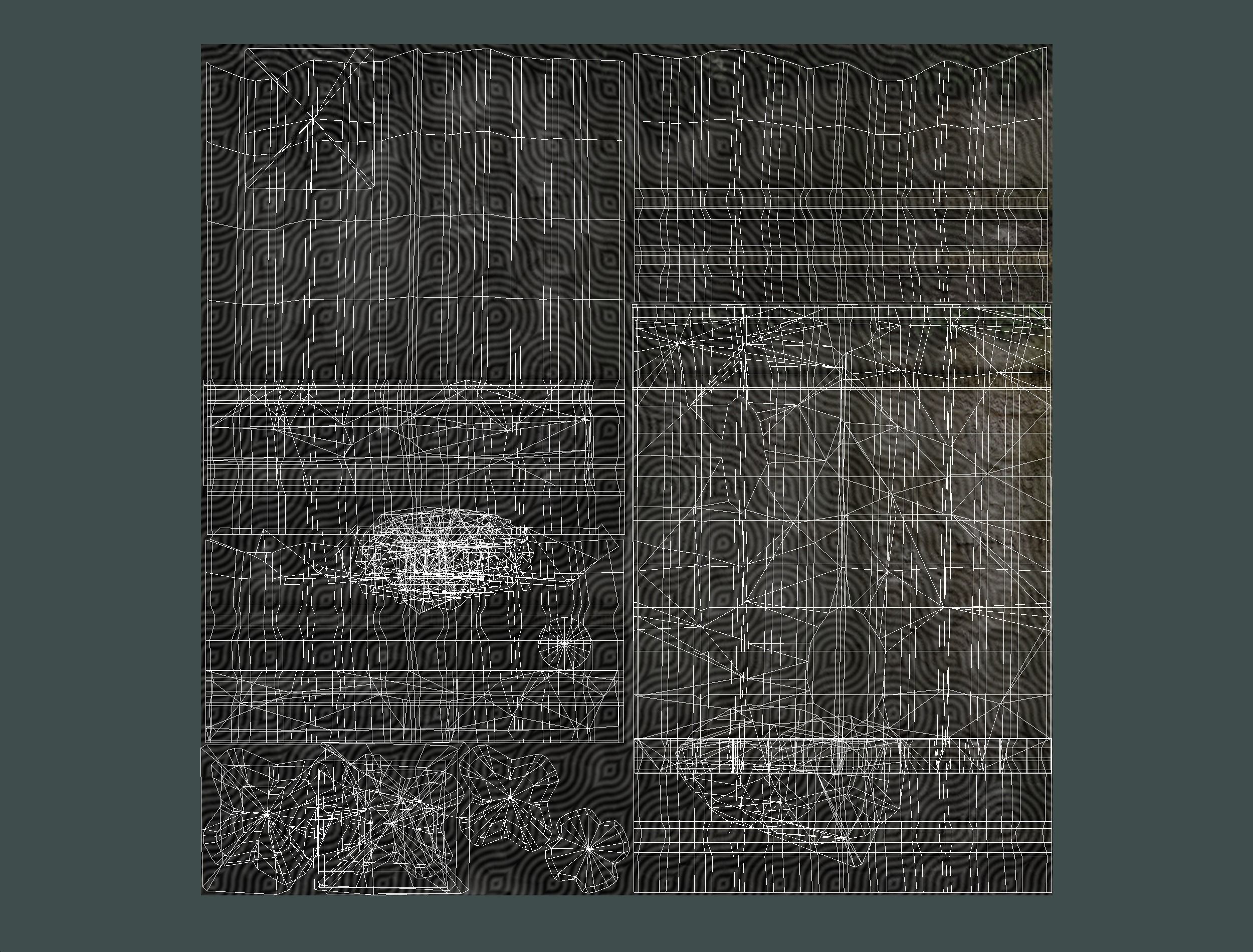 Constructor Ancient Jungle Portal Ruins Rocks Low-poly 3D model_34