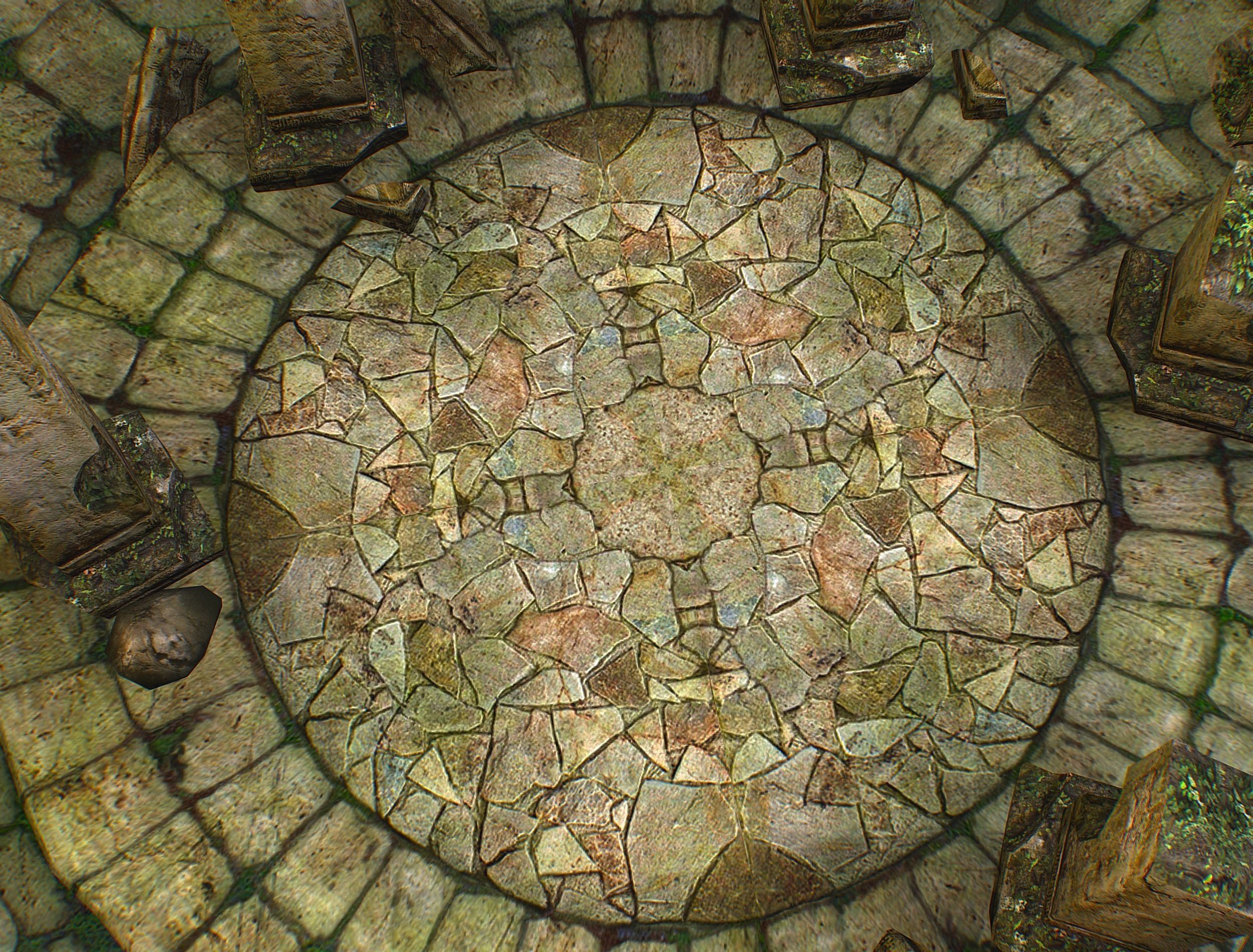 Constructor Ancient Jungle Portal Ruins Rocks Low-poly 3D model_24