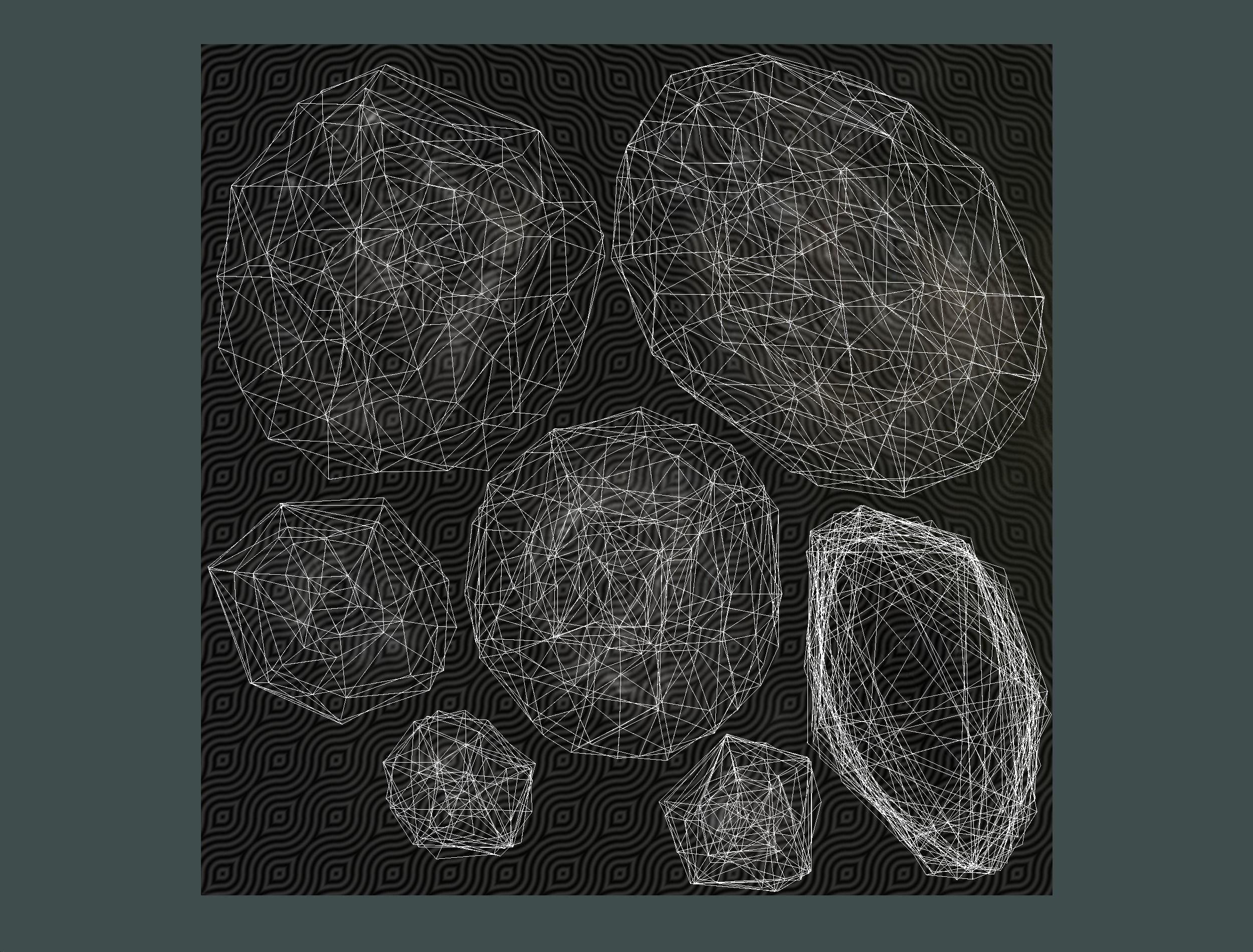 Constructor Ancient Jungle Portal Ruins Rocks Low-poly 3D model_39