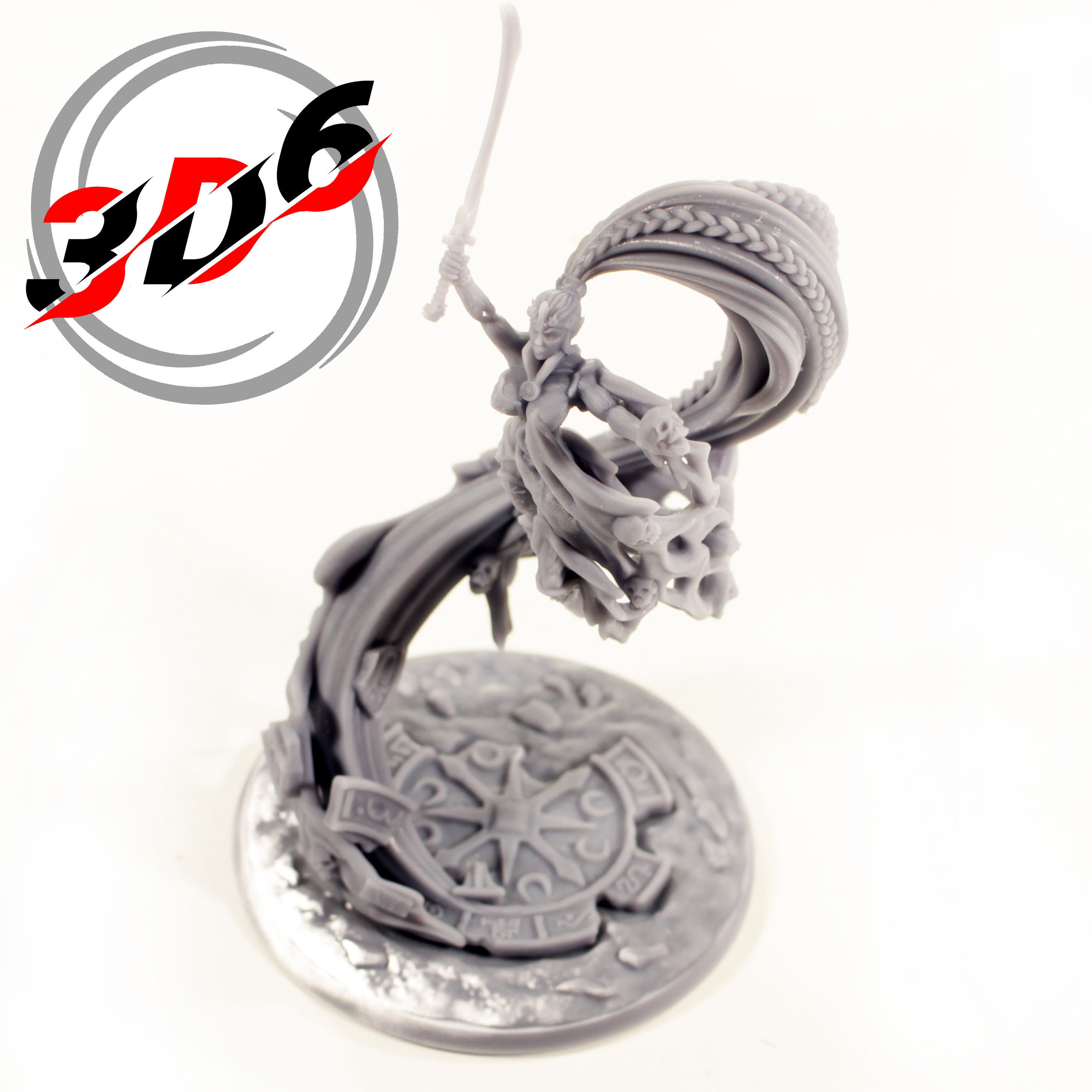 Incarnate Elven God Life and Death Proxy Yncarne Warhammer 40K 3D print model_4