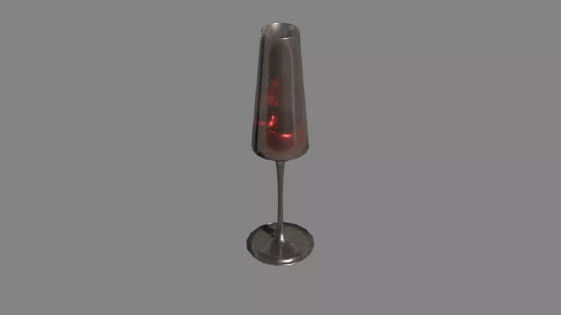 Wine in the glass 3D model_0