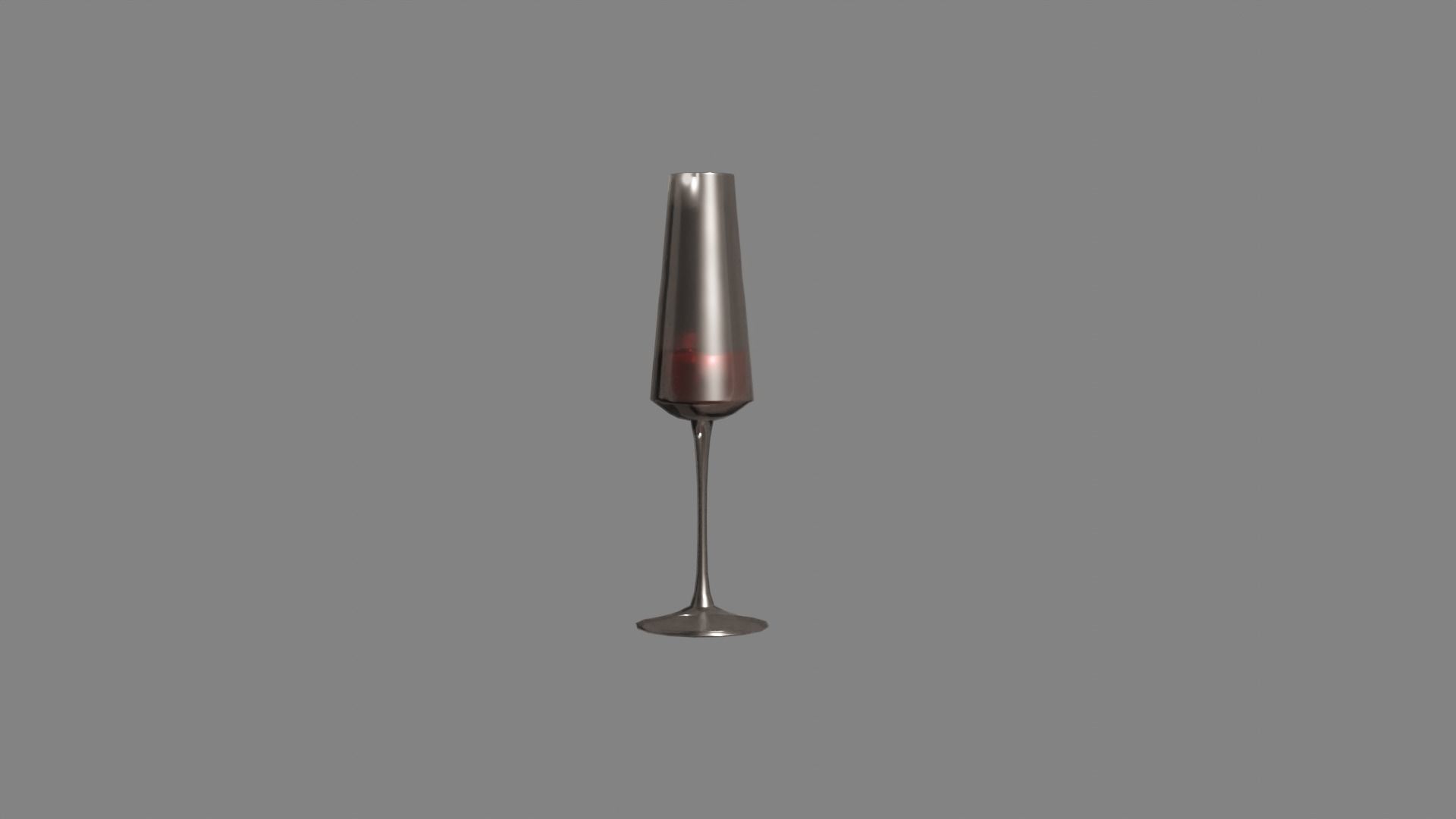 Wine in the glass 3D model_1