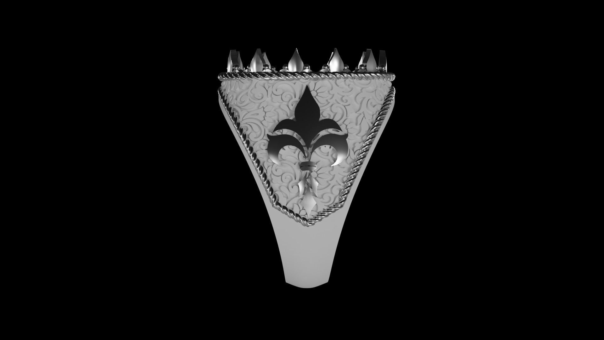 FashionRing 3D print model_3