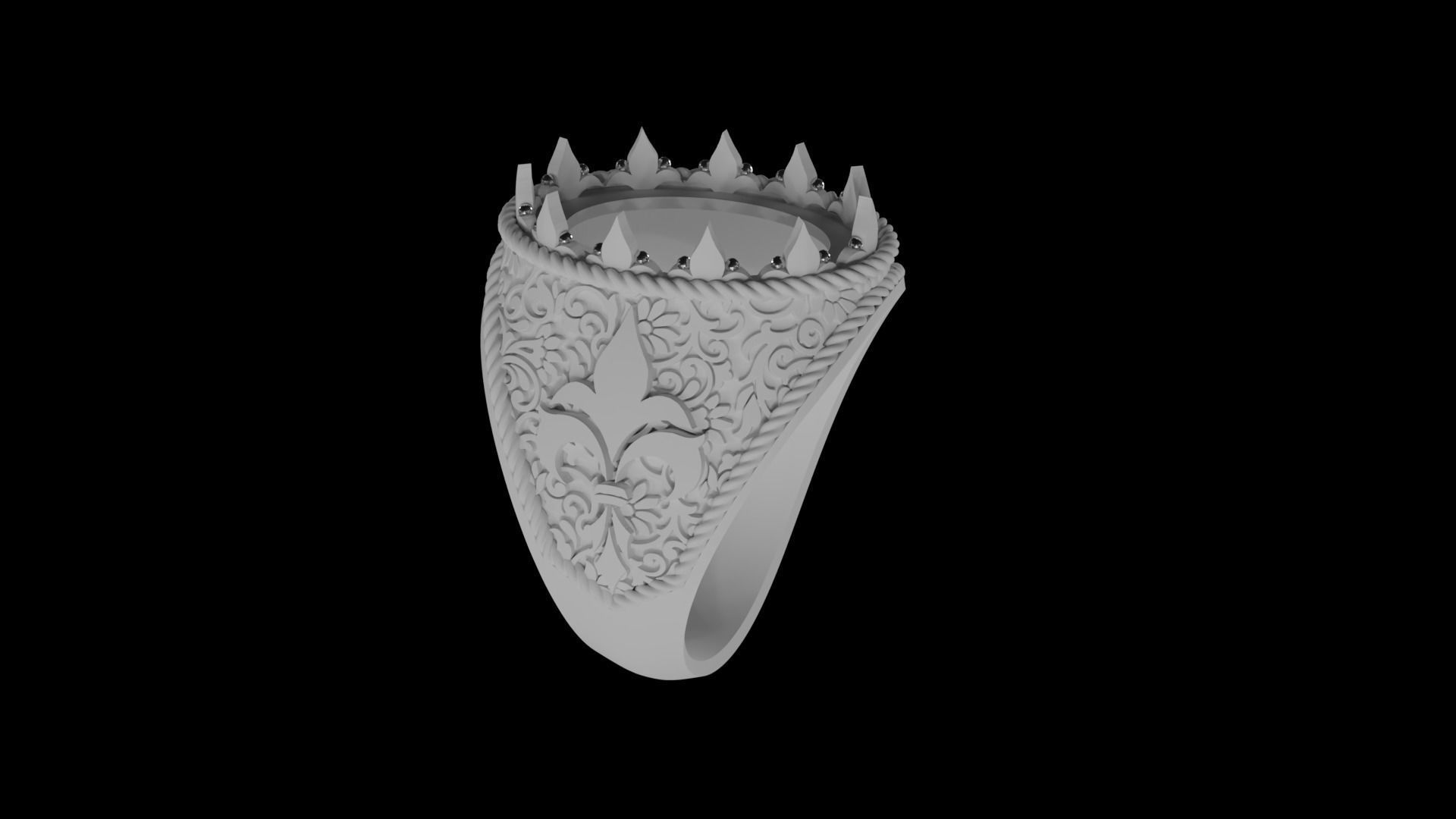 FashionRing 3D print model_6