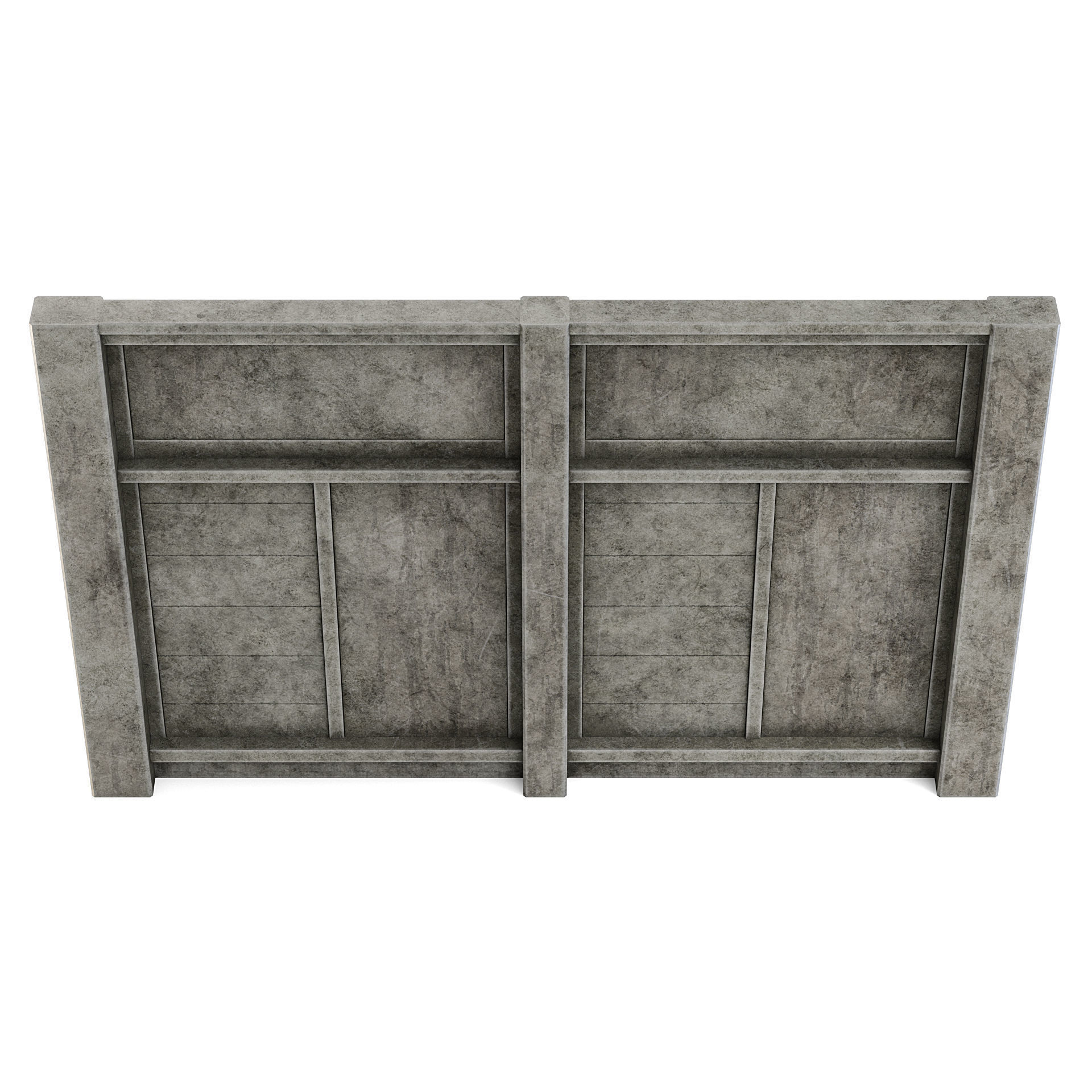 Factory Front Wall 3D model_6