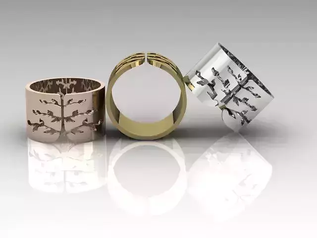  ring features a Tree 3D print model