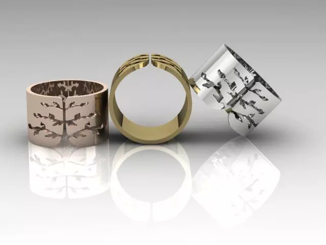 ring - Tree of life 3D print model