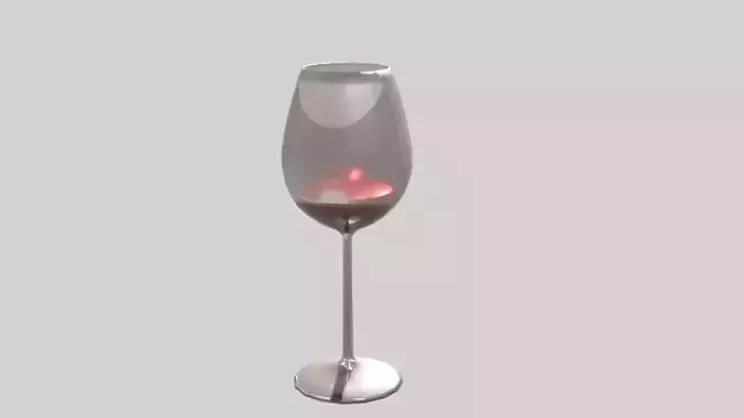 The wine in the glass