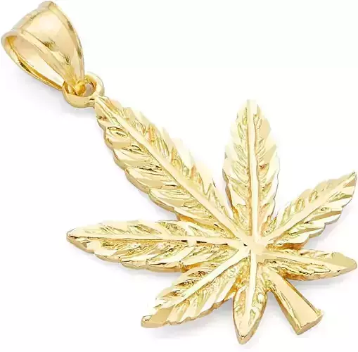 Cannabis-Weed-Marijuana Pendant 3D Print Model
