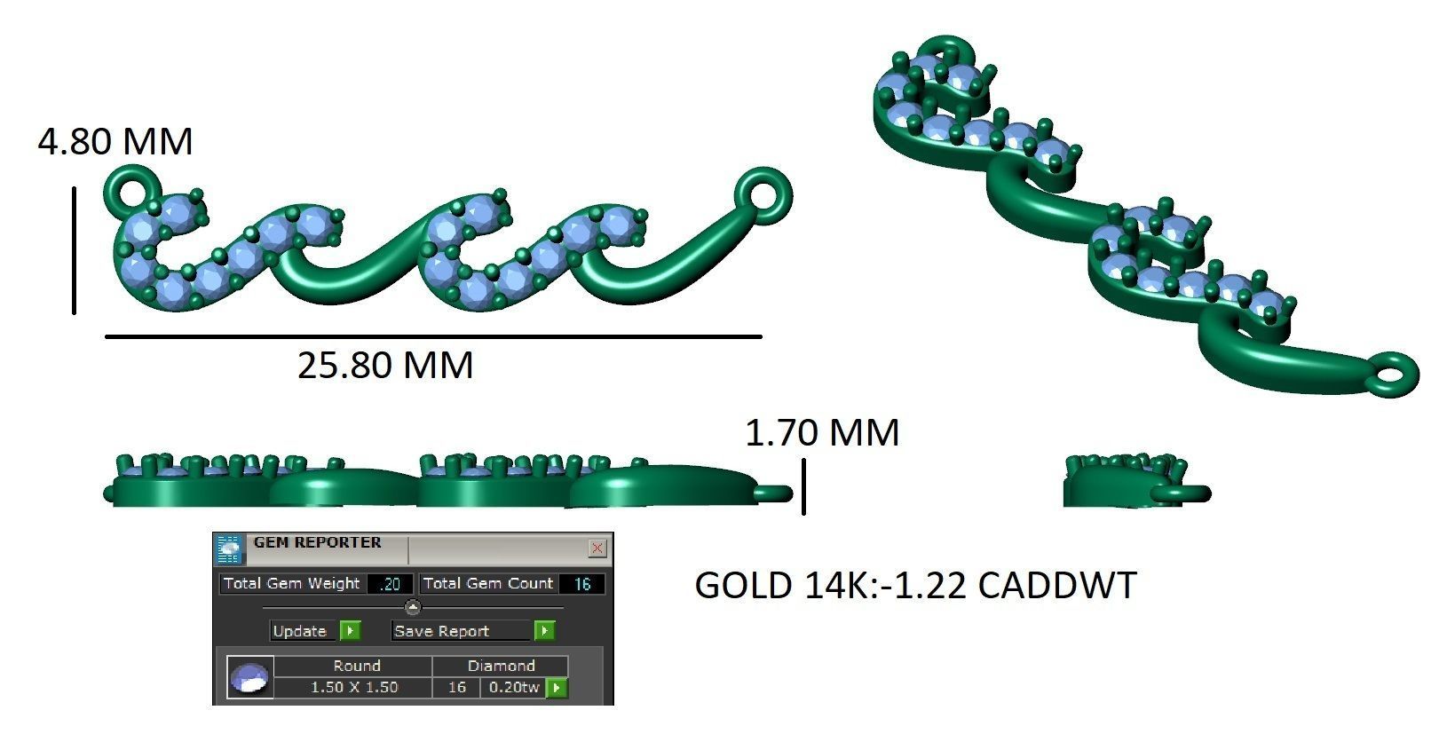 TM Necklace 3D print model_16