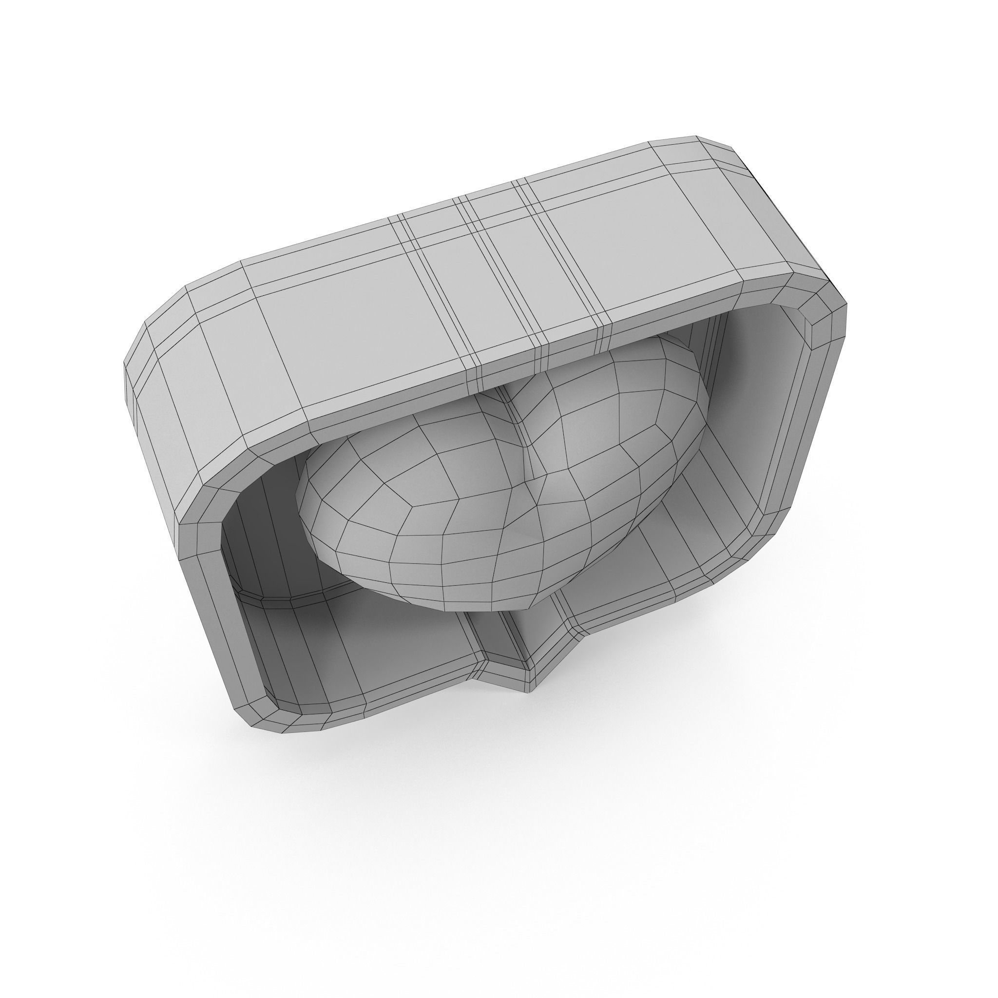 Like Heart Cartoon Low-poly 3D model_19