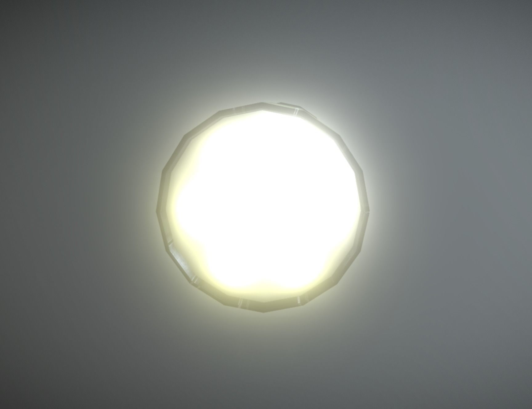 Led Torch Hand Lamp Black Steel AR VR PBR Low-poly 3D model_3