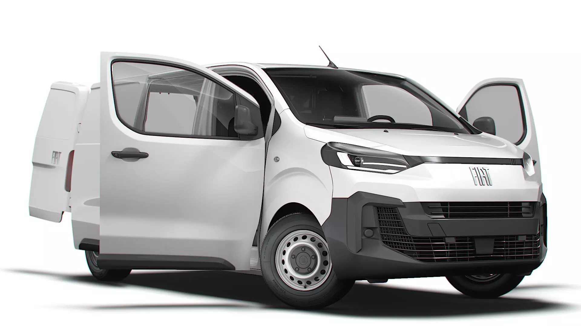 Fiat e Scudo Van L2 HQ Interior 2024 3D model