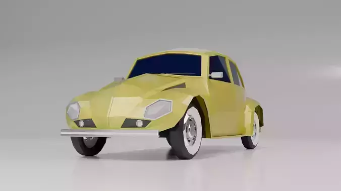 Low Poly Retro car 
