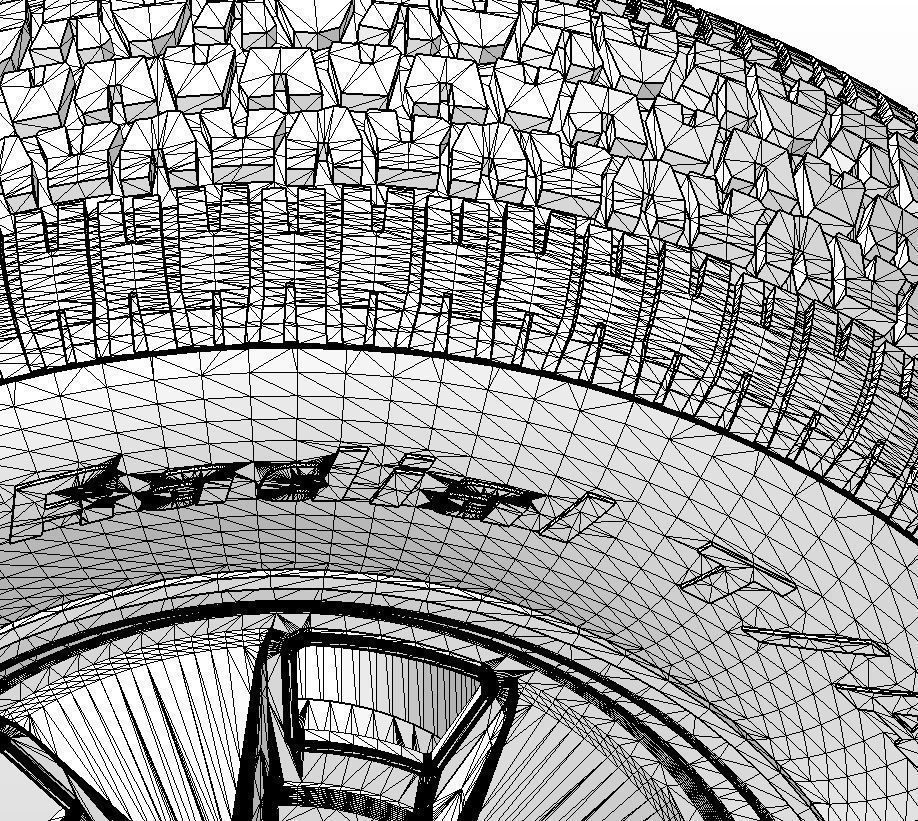 Wheels for scale model of Mercury 1969-70 3D print model_12