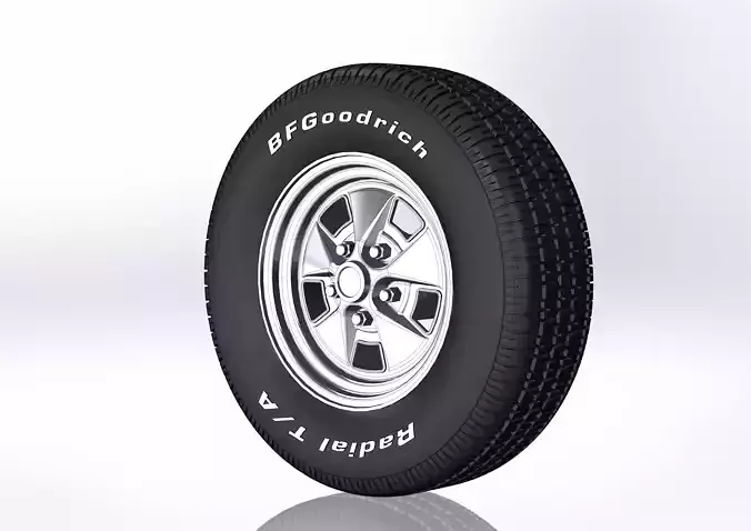 Wheels for scale model of Mercury 1969-70