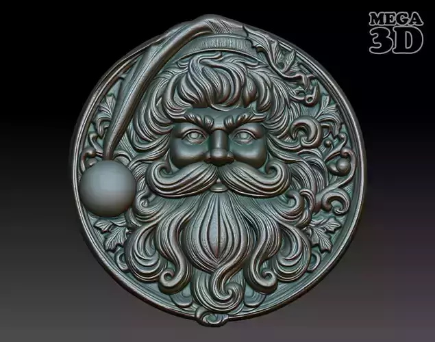 Santa Claus basrelief 05 240718 3D print model