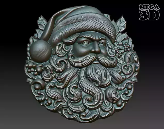 Santa Claus basrelief 03 240718 3D print model