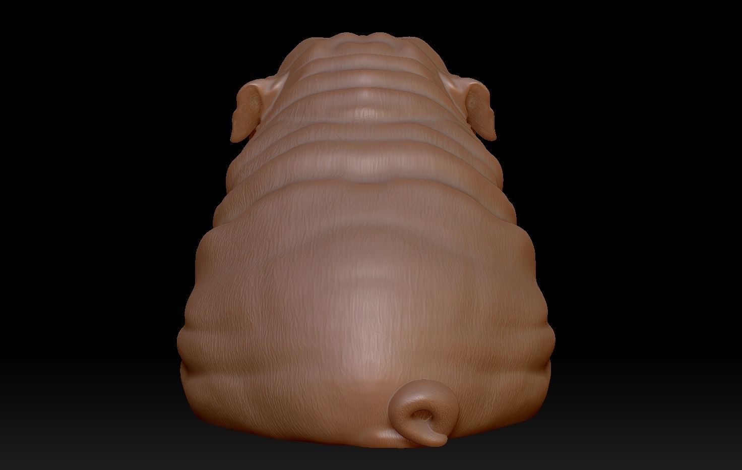 Pug Dog Cute Sculpture - Decor 3D print model_15