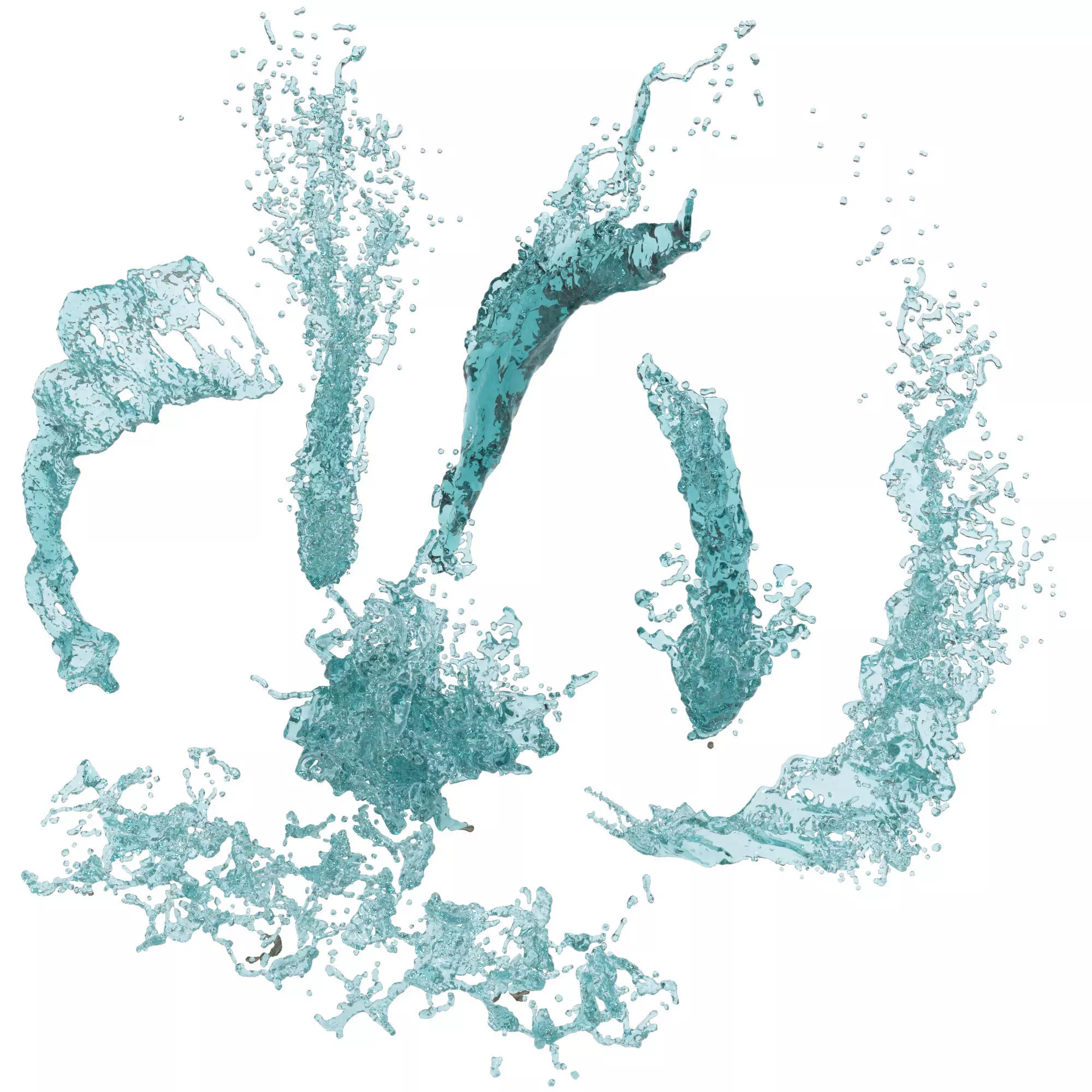 7 Water Splash vol 3 3D model_0