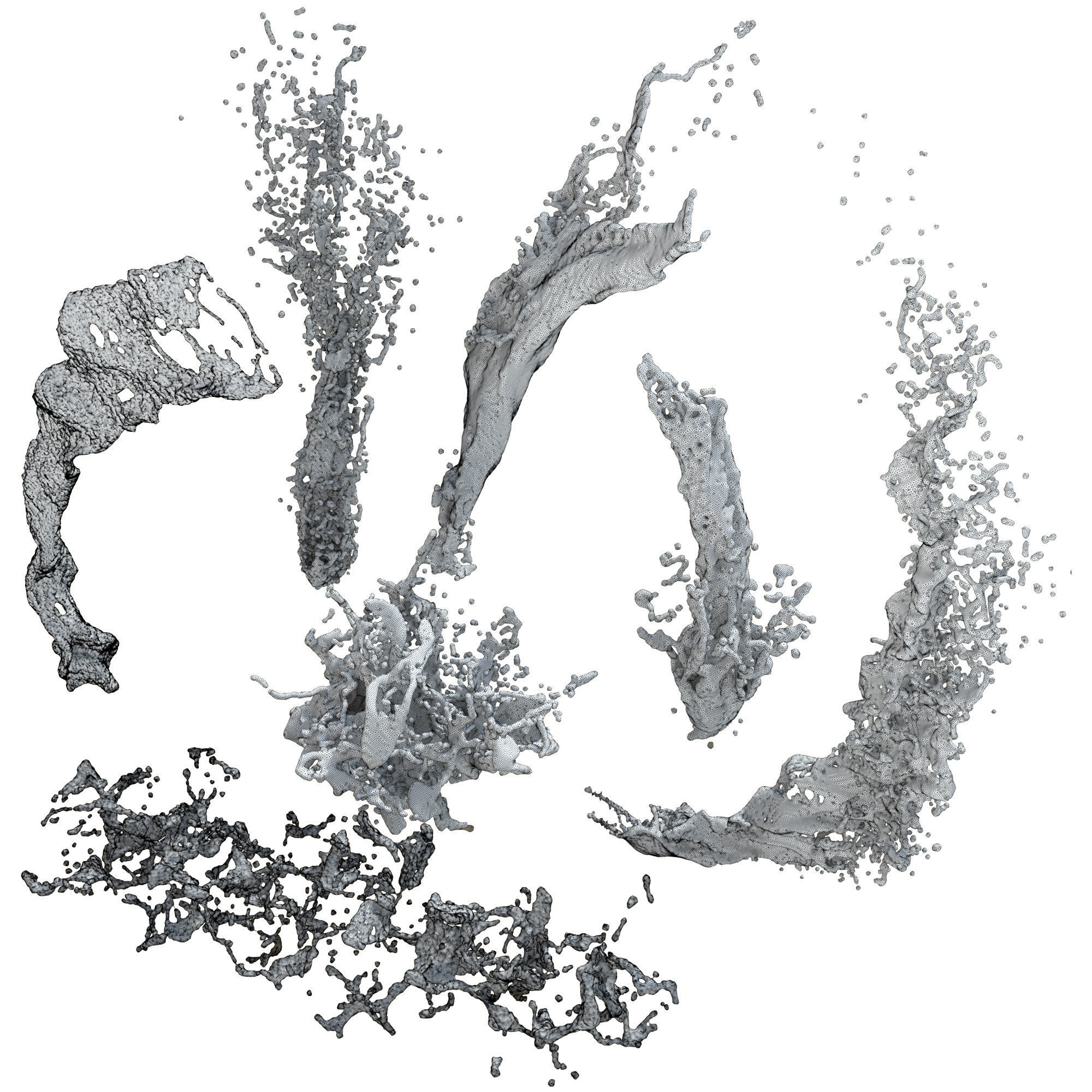 7 Water Splash vol 3 3D model_8
