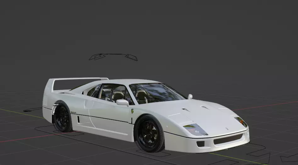 Ferrari F40 Free 3D model