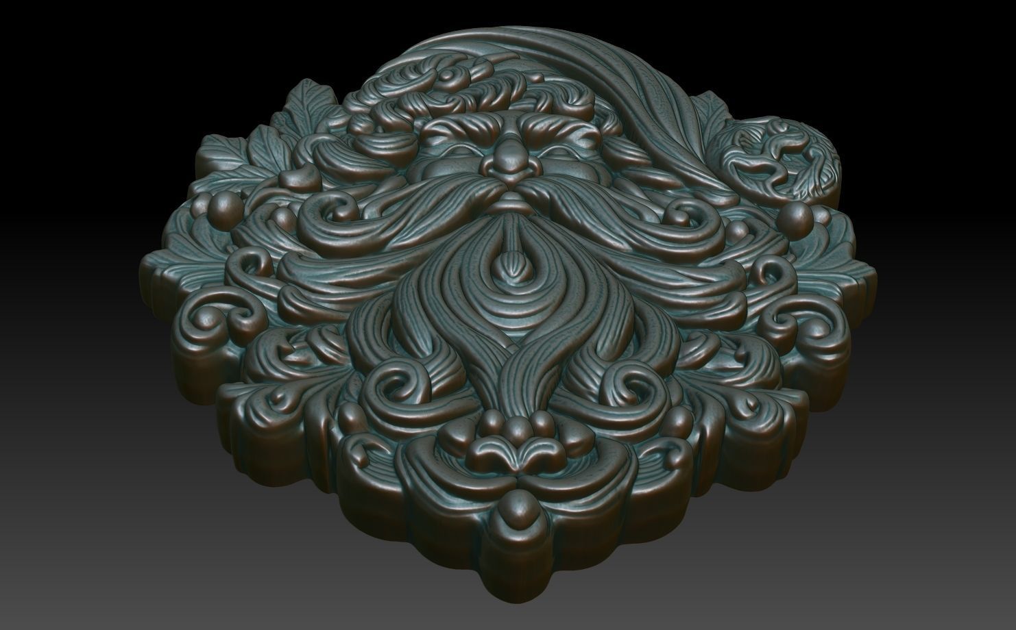 Santa Claus basrelief 01 240718 3D print model_4