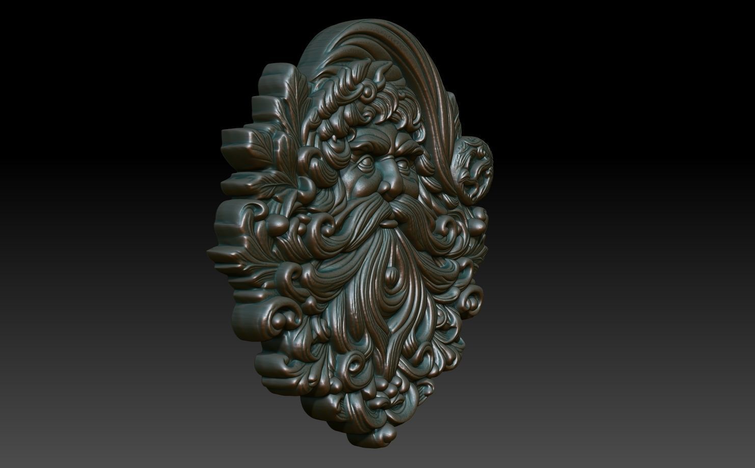 Santa Claus basrelief 01 240718 3D print model_2
