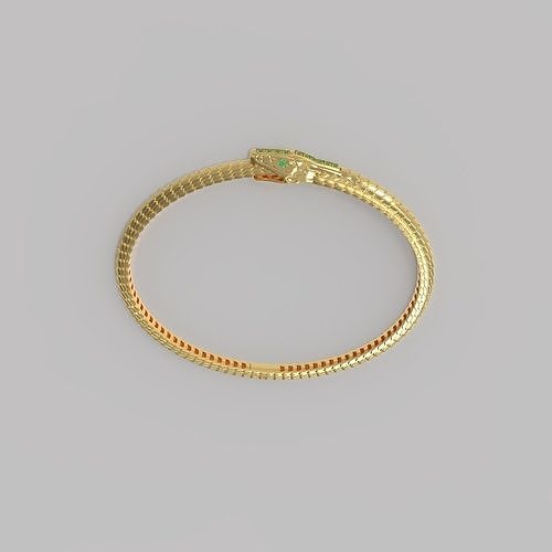 Snake bracelet 3D print model